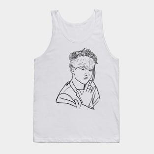 BTS JUNGKOOK  LINE ART Tank Top